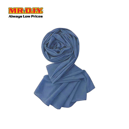 (MR. DIY) Basic Chiffon Scarf (45inch) - Light Blue - Color Series
