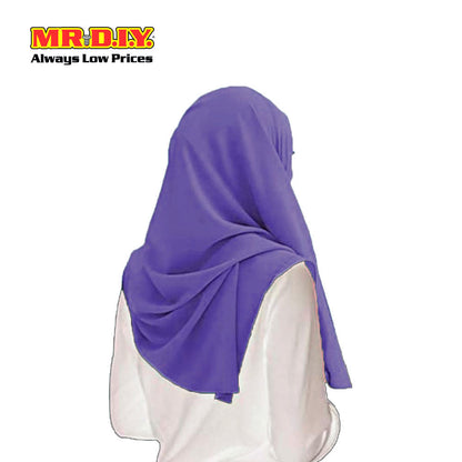 (MR. DIY) Basic Chiffon Scarf (45inch) - Purple - Color Series