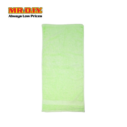 (MR.DIY) Absorbent Soft Cotton Hand Towel (35x75cm) - Green - Color Series