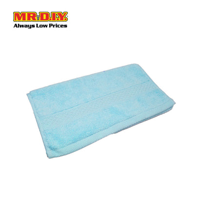 (MR.DIY) Absorbent Soft Cotton Hand Towel (35x75cm) - Light Blue - Color Series