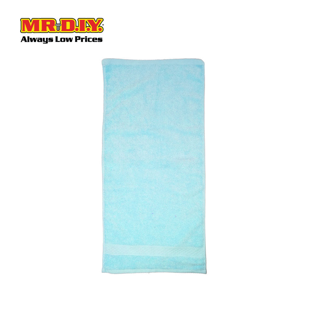(MR.DIY) Absorbent Soft Cotton Hand Towel (35x75cm) - Light Blue - Color Series