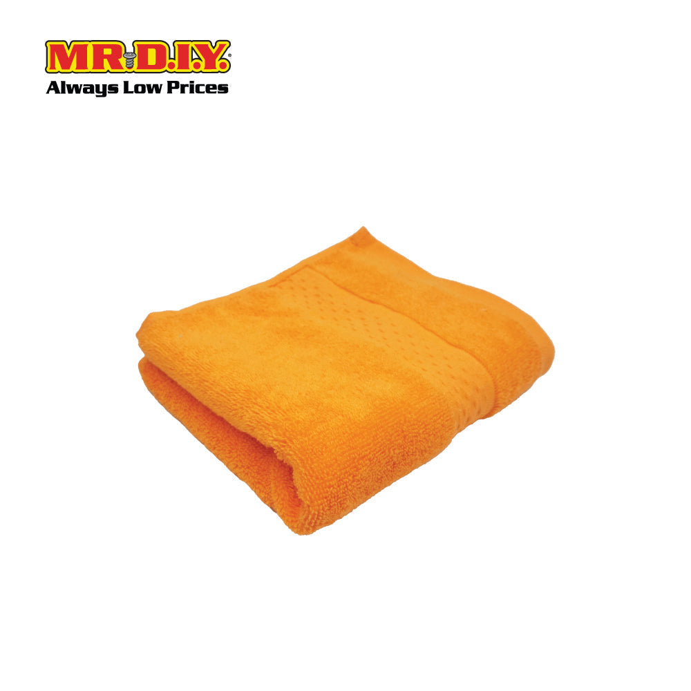 (MR.DIY) Absorbent Premium Cotton Bath Towel (70cmx140cm) - Orange - Color Series