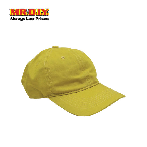 (MR.DIY) Adjustable Cotton Snapback Cap - YELLOW - Color Series
