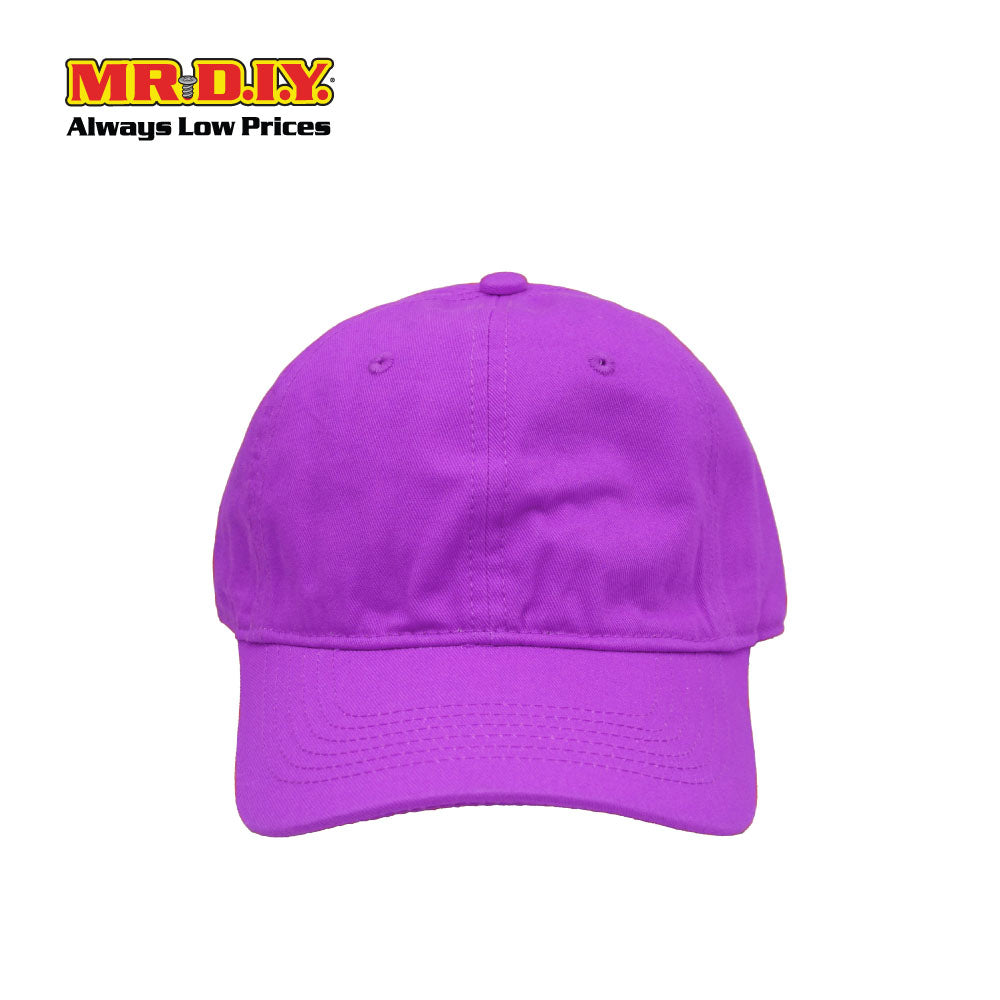 (MR.DIY) Adjustable Cotton Snapback Cap - PURPLE - Color Series