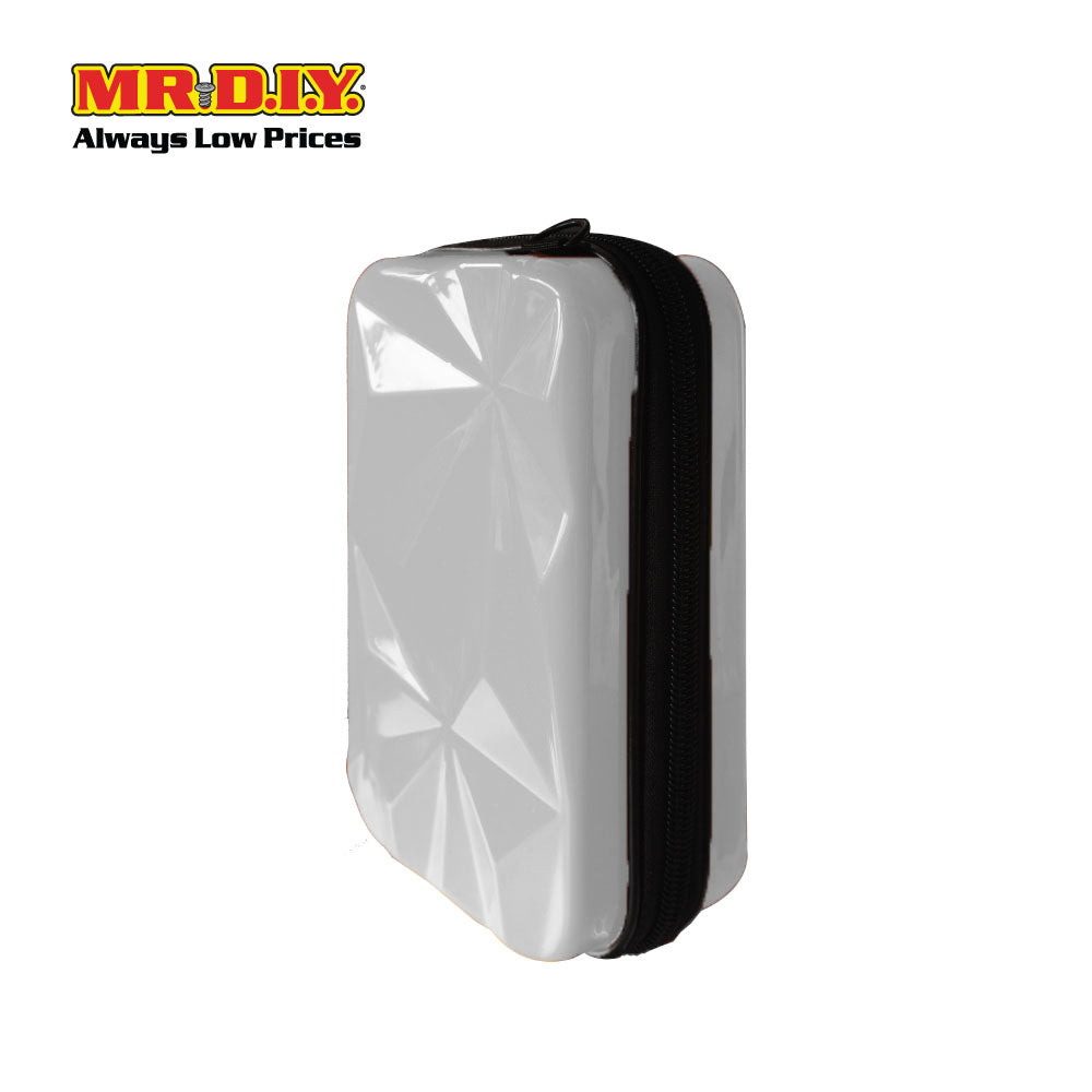 (MR.DIY) Geometric Hardcase Shoulder Bag with Strap - OFF WHITE - Color Series