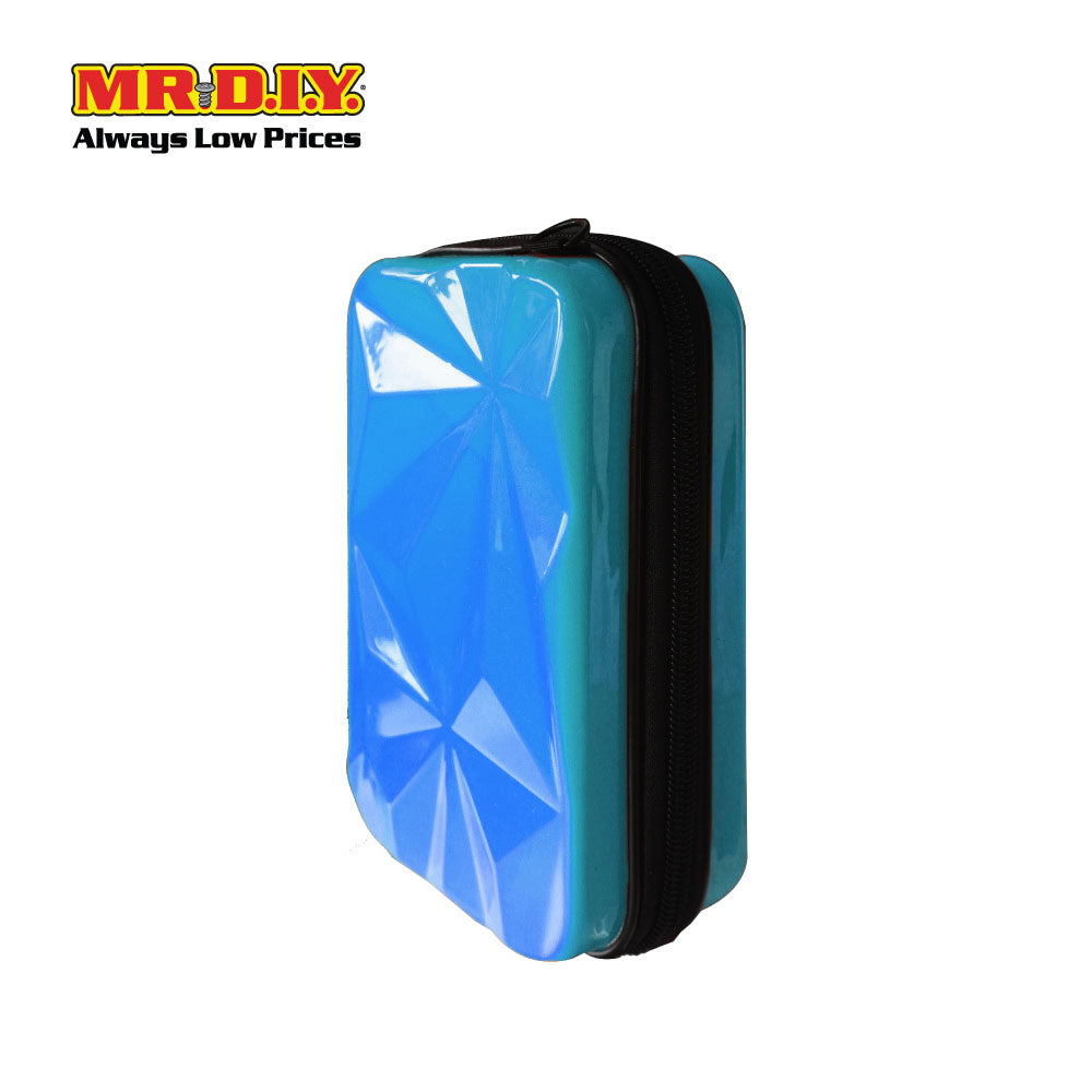(MR.DIY) Geometric Hardcase Shoulder Bag with Strap - LIGHT BLUE - Color Series