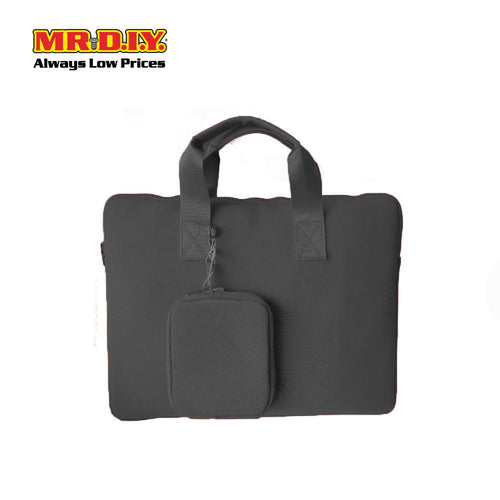 (MR.DIY) Plain Briefcase Office Laptop bag  - BLACK - Color Series