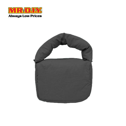 (MR. DIY) Small Puffy Bag with Strap Chain -  BLACK - Color Series
