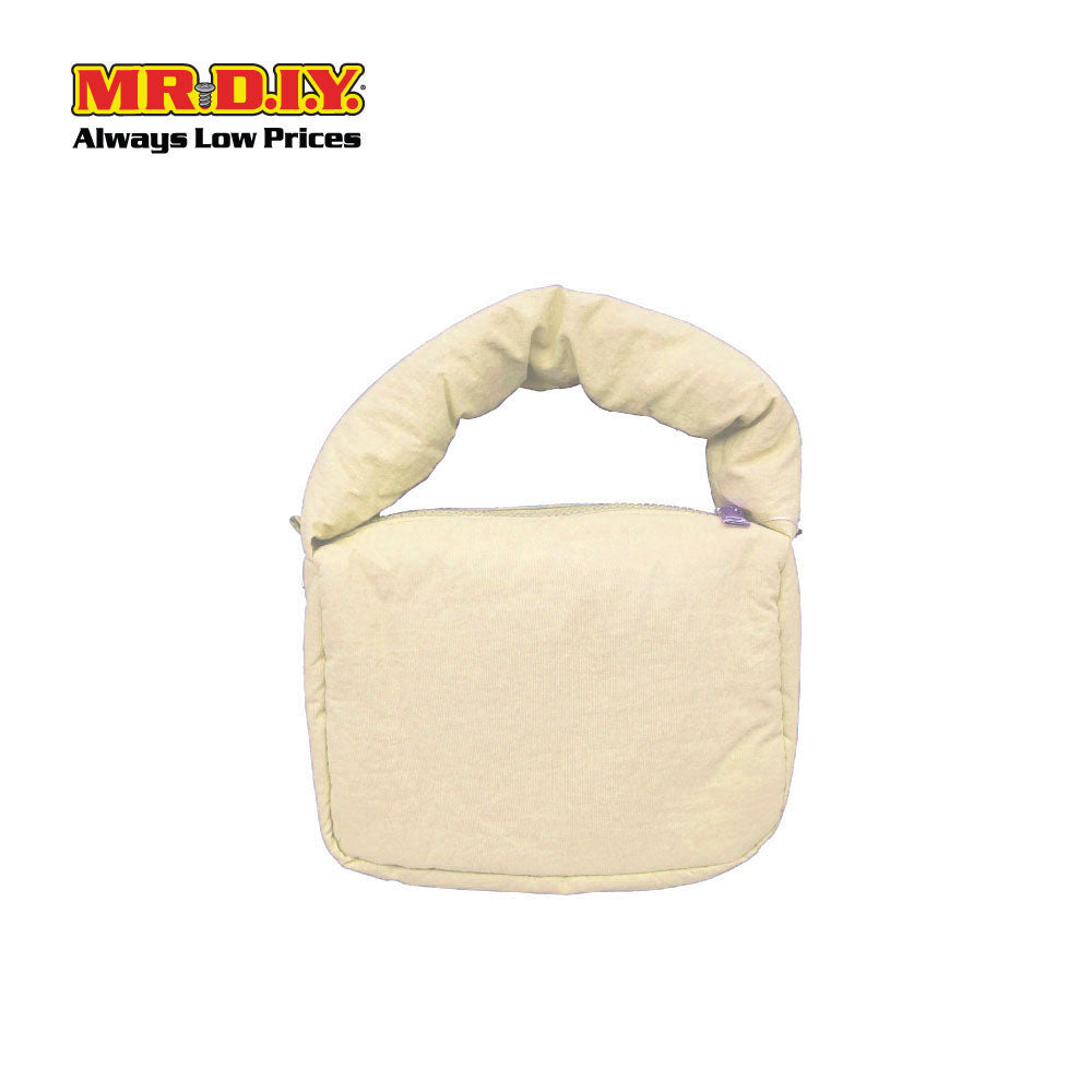 (MR. DIY) Small Puffy Bag with Strap Chain -  OFF WHITE - Color Series