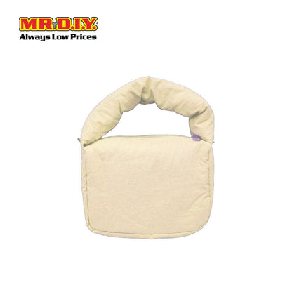 (MR. DIY) Small Puffy Bag with Strap Chain -  OFF WHITE - Color Series