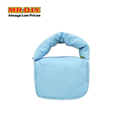 (MR. DIY) Small Puffy Bag with Strap Chain -  LIGHT BLUE - Color Series