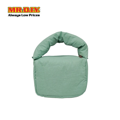 (MR. DIY) Small Puffy Bag with Strap Chain -  LIGHT GREEN - Color Series