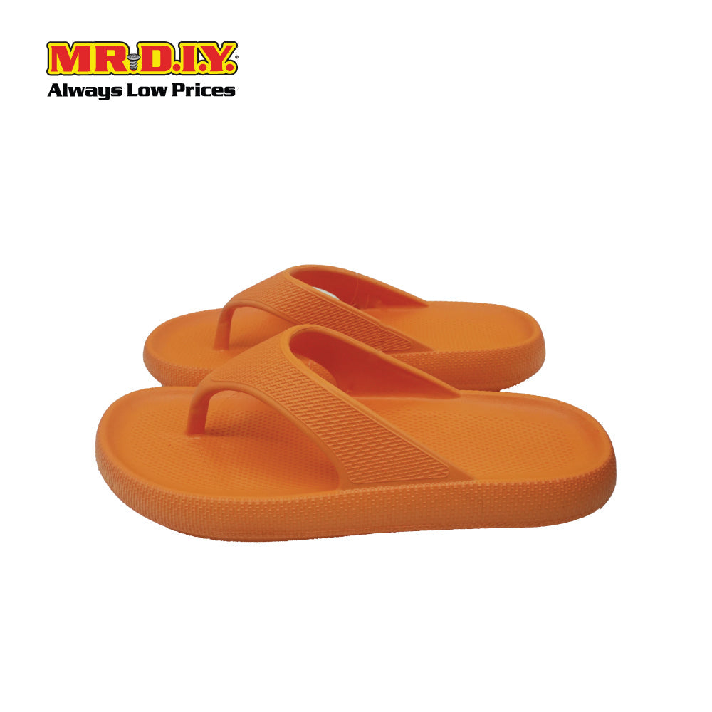 (MR.DIY) EVA Unisex Anti Slippery Flip-Flops Slippers - Orange - Color Series