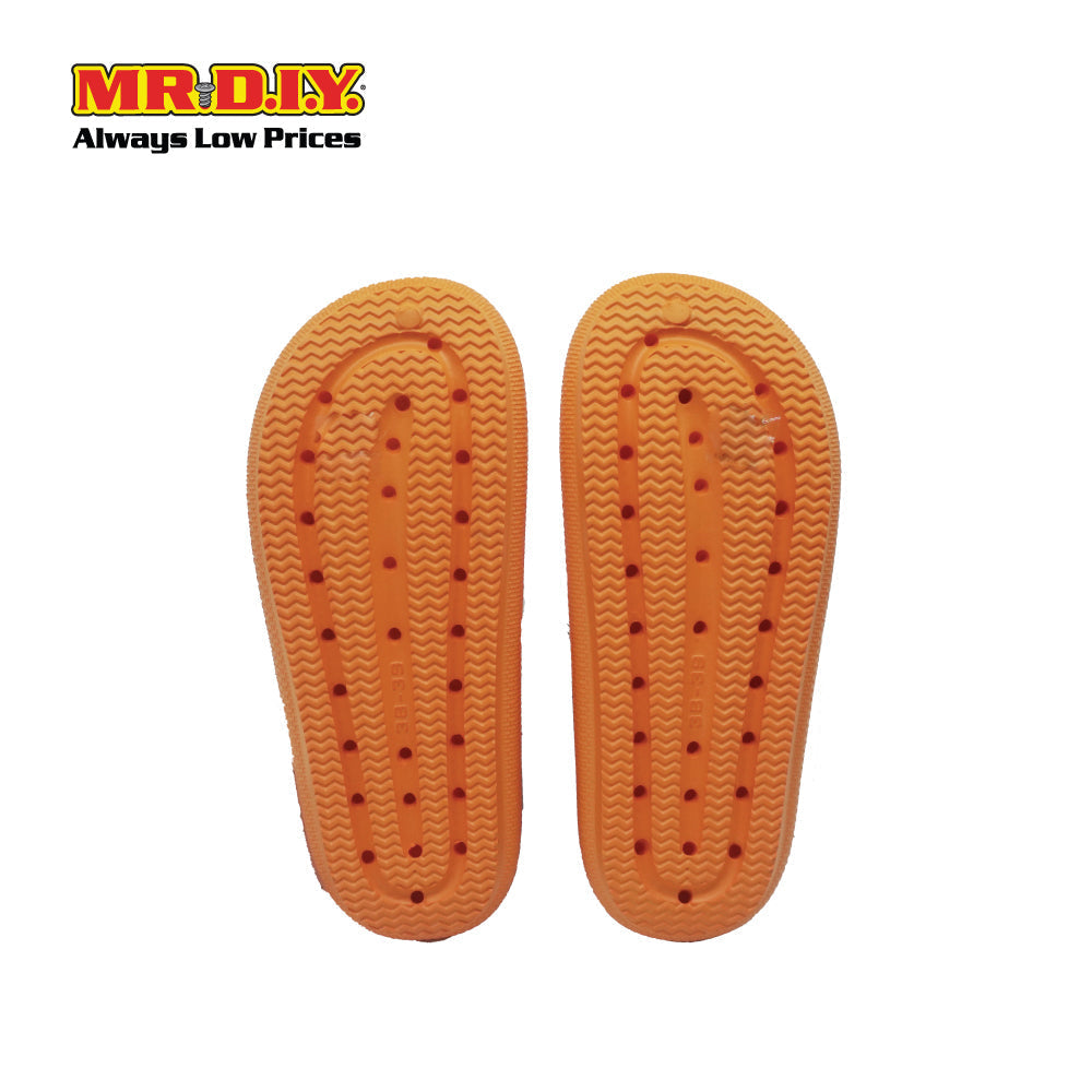 (MR.DIY) EVA Unisex Anti Slippery Flip-Flops Slippers - Orange - Color Series