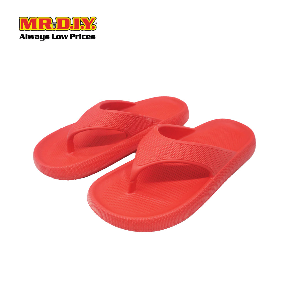 (MR.DIY) EVA Unisex Anti Slippery Flip-Flops Slippers - Red - Color Series