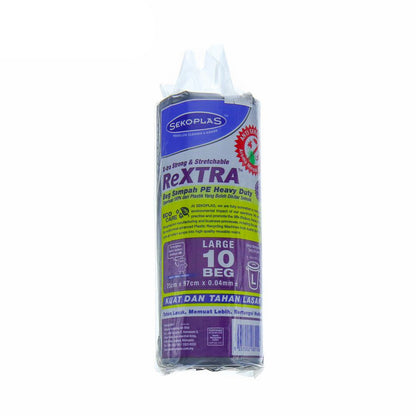 SEKOPLAS ReXTRA HDPE Garbage Bag L Size (10pcs)