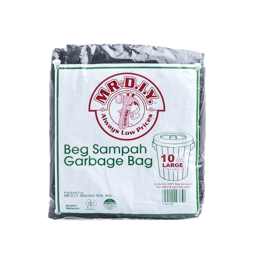 [BEST SELLER] (MR.DIY) Eco-Friendly Garbage Bag L Size (10pcs)