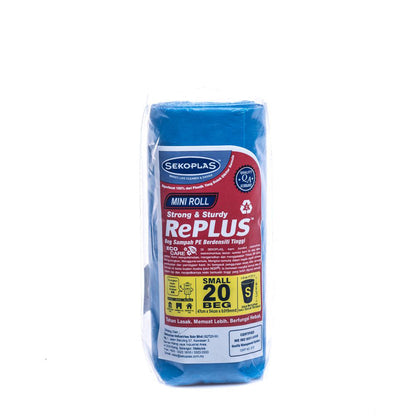 [BEST SELLER] SEKOPLAS RePlus Mini Roll HDPE Garbage Bag S Size (20pcs)