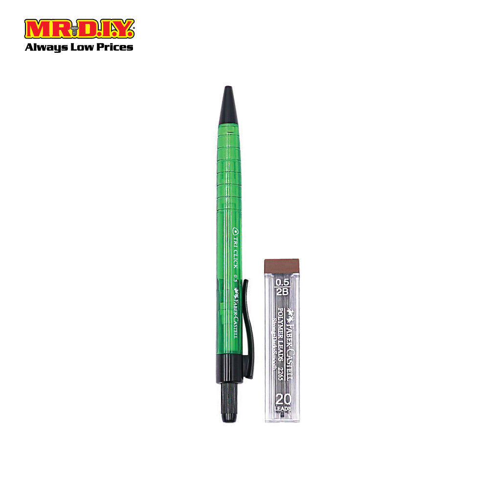 (MR.DIY) FABER-CASTELL Tri-Click Mechanical Pencil & Lead Set (0.5mm)