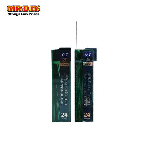 (MR.DIY) FABER-CASTELL Super Polymer 2B Lead Set [0.7mm] (2pcs)