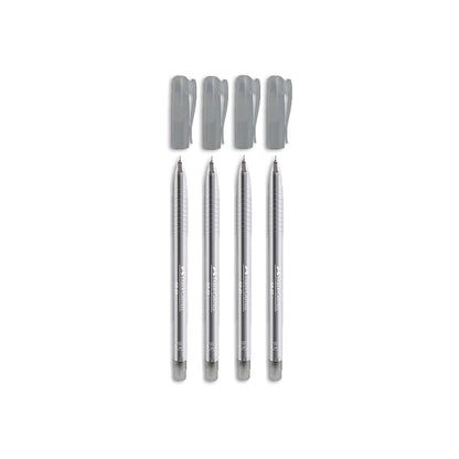 (MR.DIY) Faber Caster NX 23 Ballpoint Pen - Black 0.5mm (4pcs)
