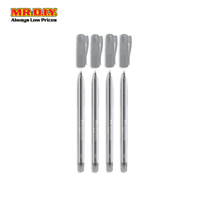 (MR.DIY) Faber Caster NX 23 Ballpoint Pen - Black 0.5mm (4pcs)