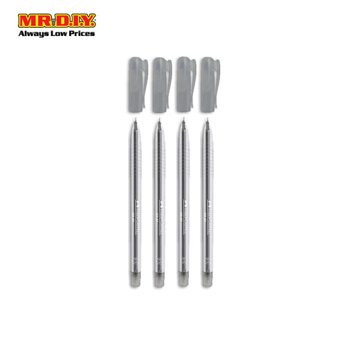 (MR.DIY) Faber Caster NX 23 Ballpoint Pen - Black 0.5mm (4pcs)