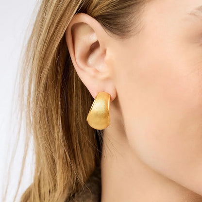Cobblestone Hoop Clip - Gold