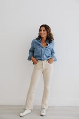 The Birdie Top-Denim