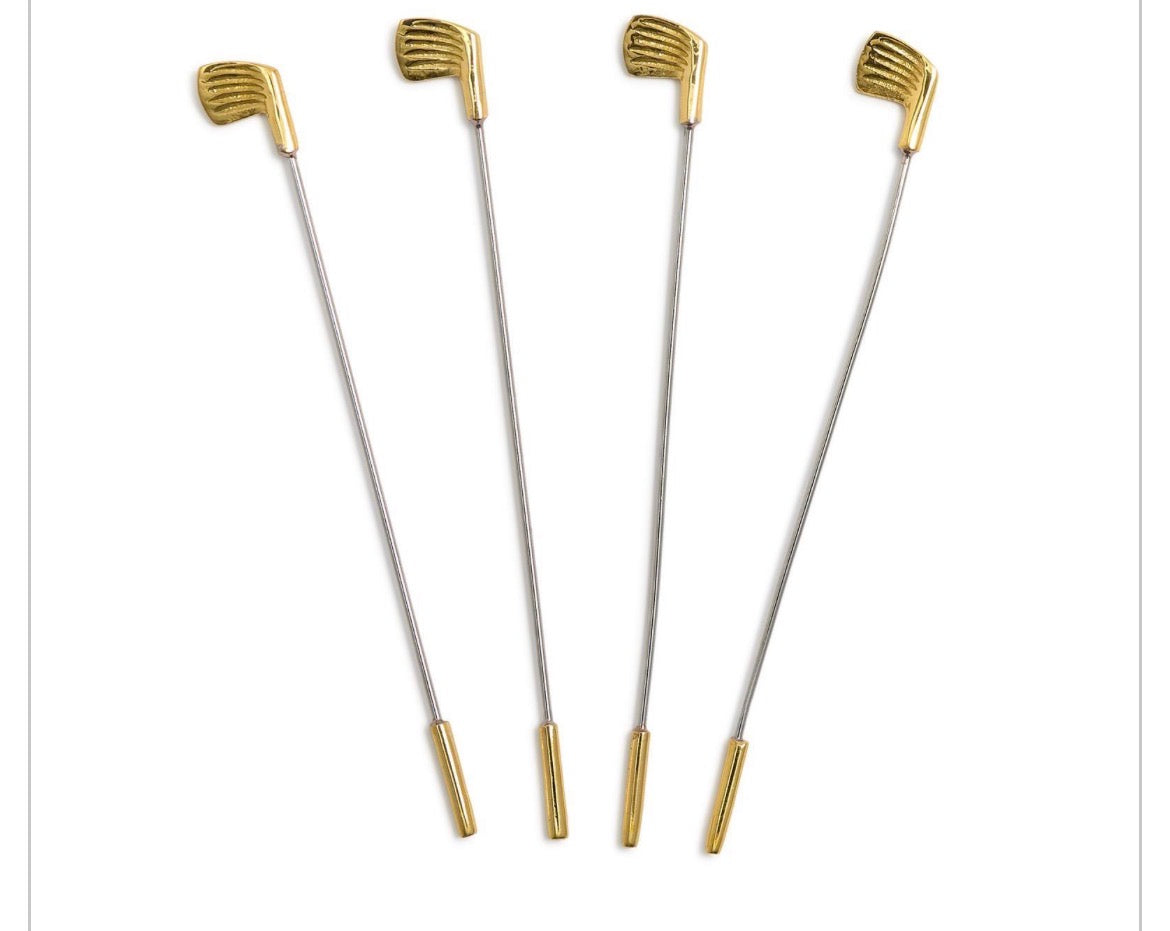 Golf Club Drink Stirrers-Set of Four