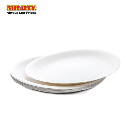 (MR.DIY) White Paper Plate (20pcs)