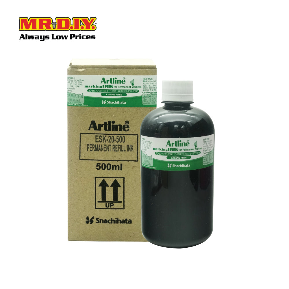 (MR.DIY) Artline Black Permanent Marker Refill (500ml)