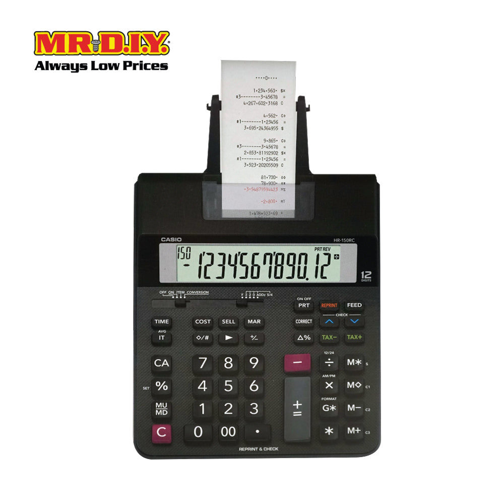 CASIO Printing Calculator HR-150RC