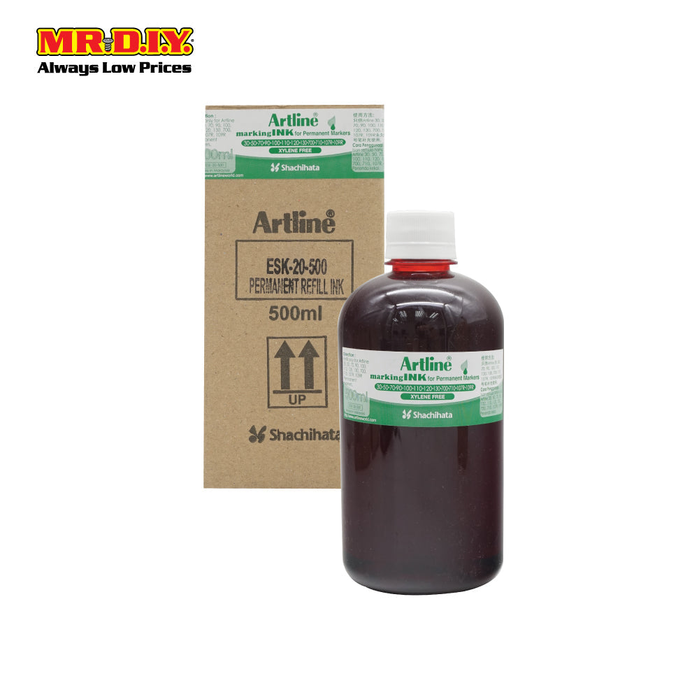 (MR.DIY) Artline Red Permanent Marker Refill (500ml)