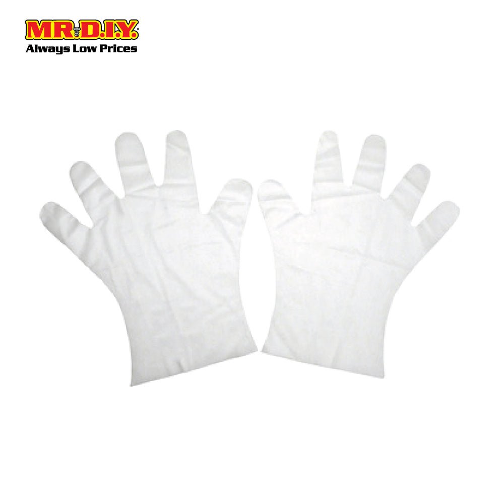 TOP GLOVE Pull Up Cast Polyethylene Disposable Gloves (Size: M)
