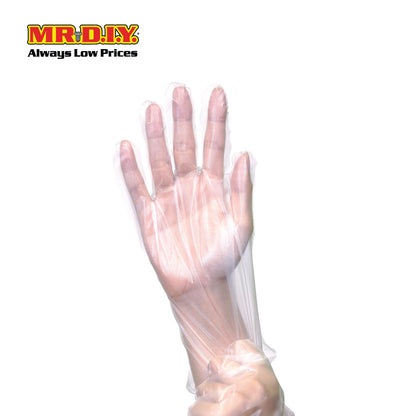 TOP GLOVE Pull Up Cast Polyethylene Disposable Gloves (Size: M)