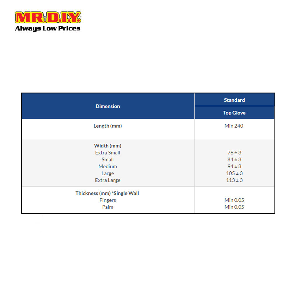TOP GLOVE Biogreen Biodegradable Nitrile Gloves (Size: M)