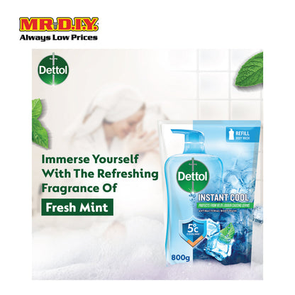 DETTOL Shower Gel Antibacterial Cool Refill 800g