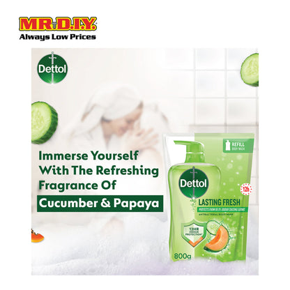 DETTOL Body Wash Lasting Fresh Refill 720g