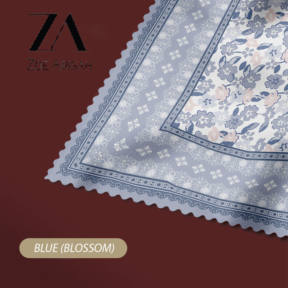 Tudung Bawal ZOE ARISAH Printed Square Hijab ( Bidang 45 inch)