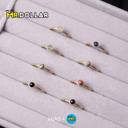 [Limited Edition] HIAS JEWELLERY Dainty Finger Gold Ring With Stone