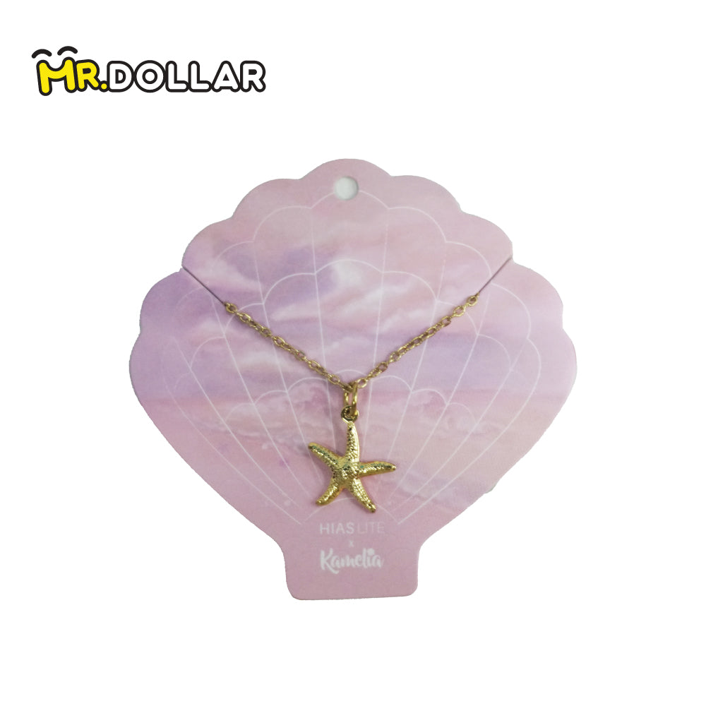 HIAS JEWELLERY Pearl Life Gold Necklace with Pendant (SF,P,SS,SH) - Seahorse