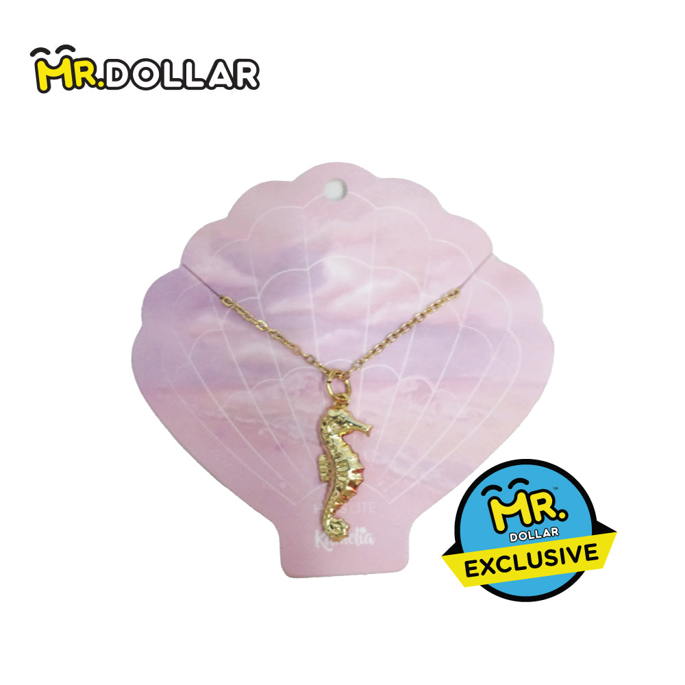 HIAS JEWELLERY Pearl Life Gold Necklace with Pendant (SF,P,SS,SH) - Seahorse