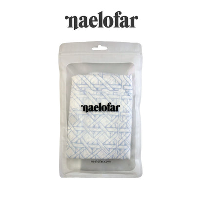 NAELOFAR Mono Cotton Chiffon Square in  Hijab Bawal (45inch)