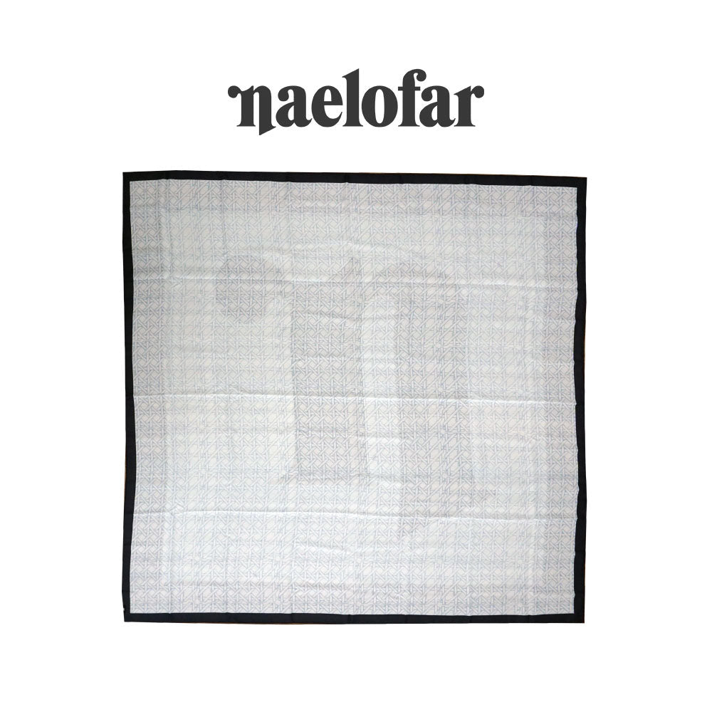 NAELOFAR Mono Cotton Chiffon Square in  Hijab Bawal (45inch)