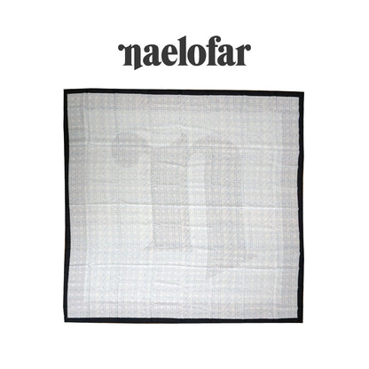 NAELOFAR Mono Cotton Chiffon Square in  Hijab Bawal (45inch)