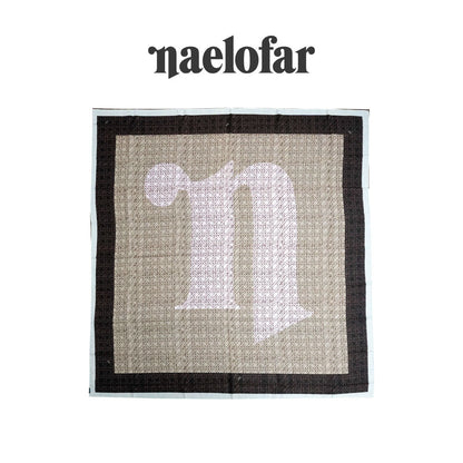 NAELOFAR Mono Cotton Chiffon Square in  Hijab Bawal (45inch)