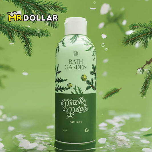 [LIMITED EDITION] NEW BATH GARDEN Softening & Brightening Bath Gel Body Wash (300ml) Pine & Petals