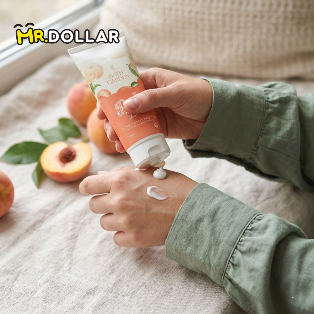 [LIMITED EDITION] NEW BATH GARDEN Hydrate & Restore Body Lotion (100ml) - Peach Berry
