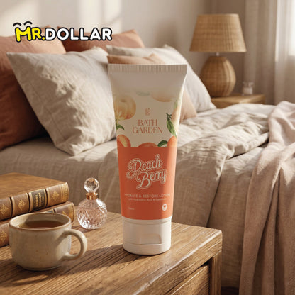 [LIMITED EDITION] NEW BATH GARDEN Hydrate & Restore Body Lotion (100ml) - Peach Berry
